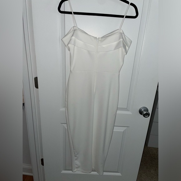 Windsor Valeria Formal Off The Shoulder Crepe Midi Dress Women’s size S - Picture 6 of 8